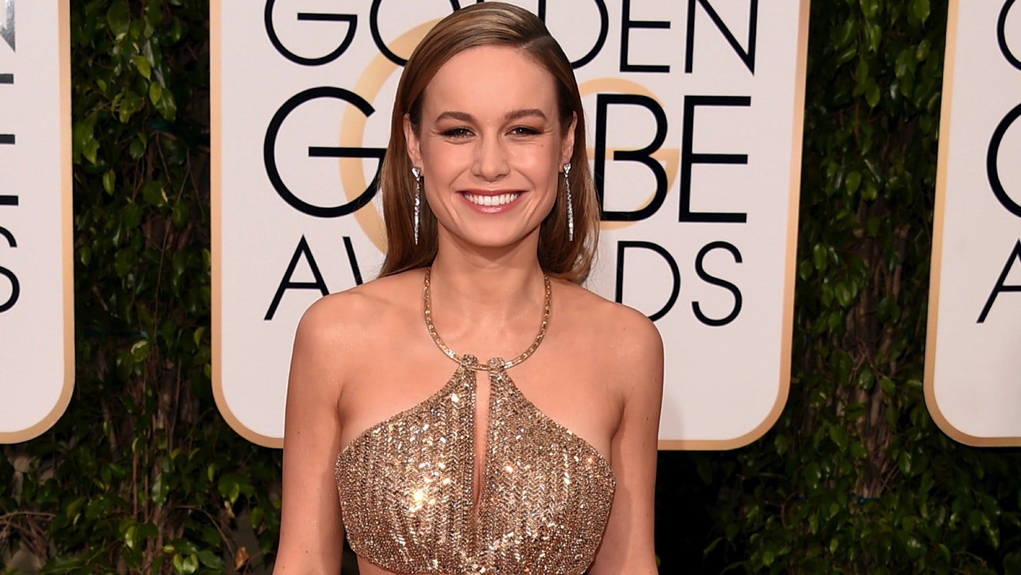Brie Larson at the 2016 Golden Globes