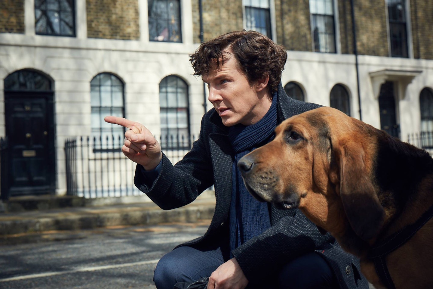 Benedict Cumberbatch as Sherlock Holmes in Sherlock Series 4