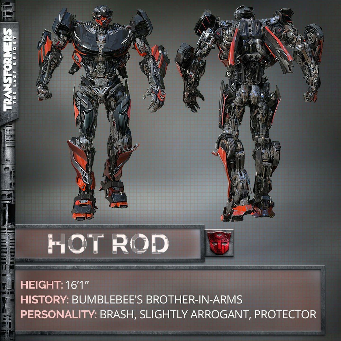 Hot Rod design from Transformers: The Last Knight