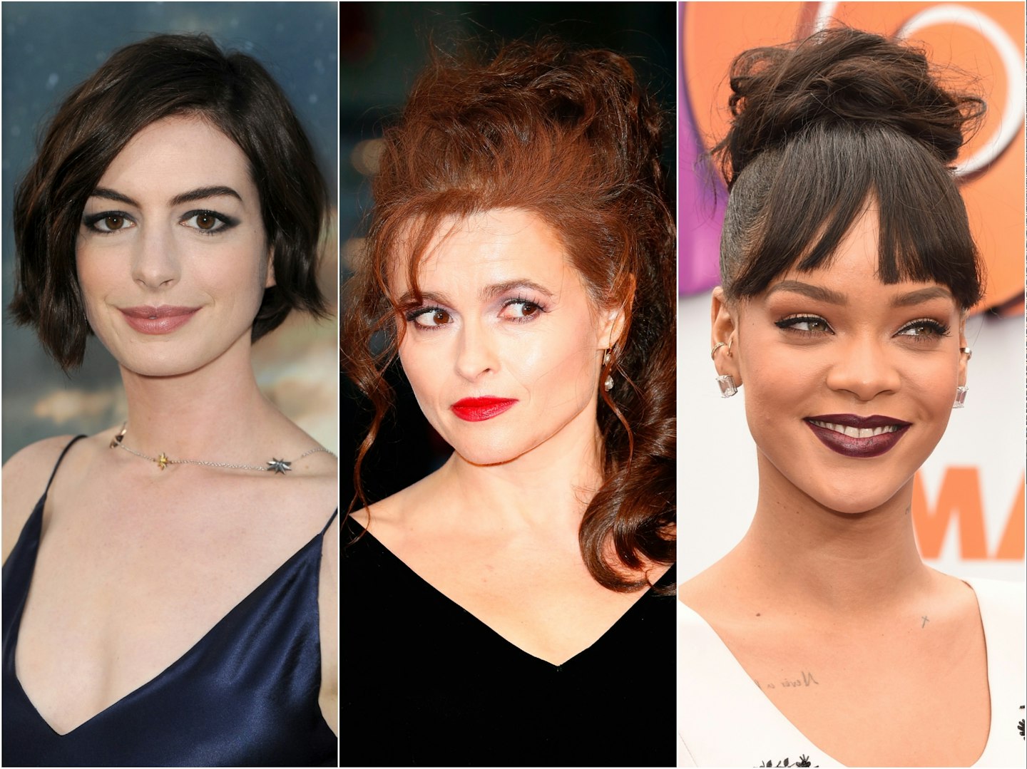 Anne Hathaway, Helena Bonham Carter and Rihanna
