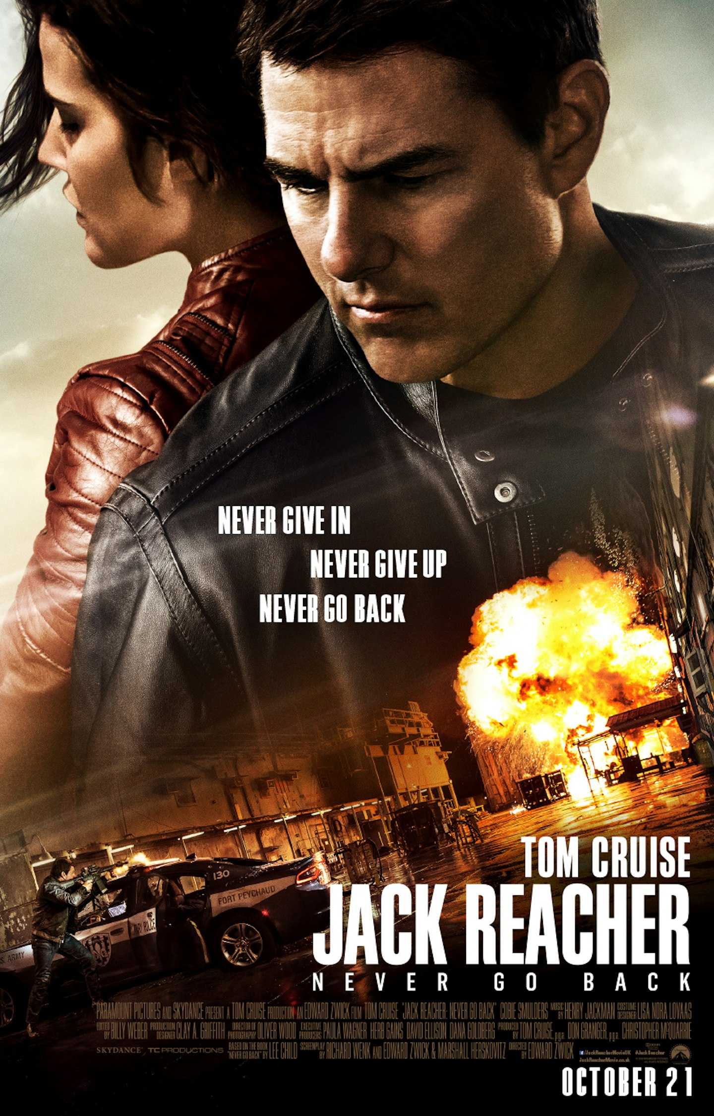 Jack Reacher: Never Go Back poster