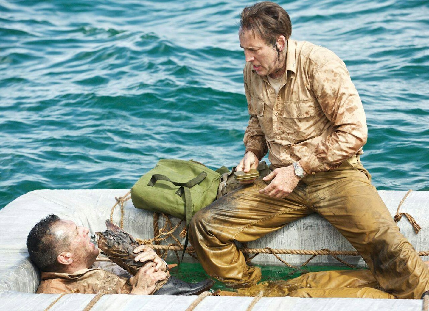 Tom Sizemore and Nicolas Cage in USS Indianapolis: Men Of Courage