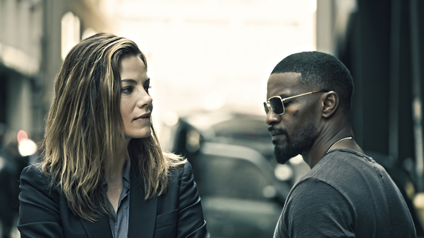Michelle Monaghan and Jamie Foxx in Sleepless
