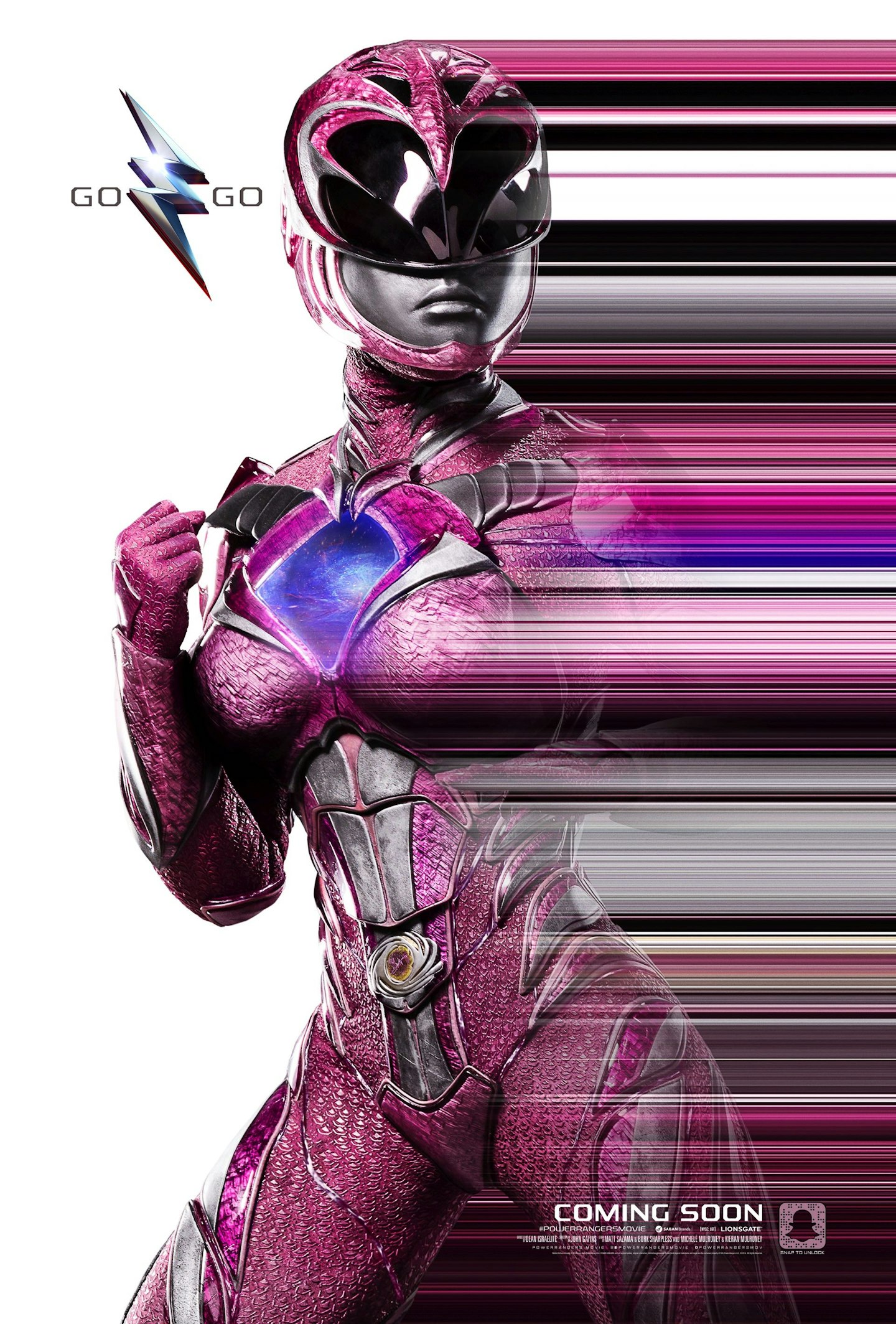 Power Rangers suit streak character posters