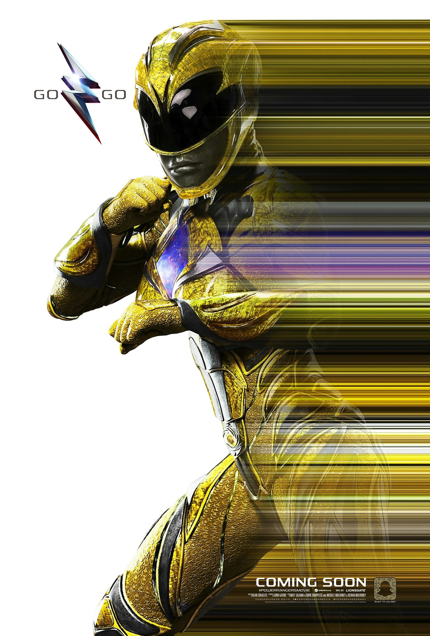 Power Rangers suit streak character posters