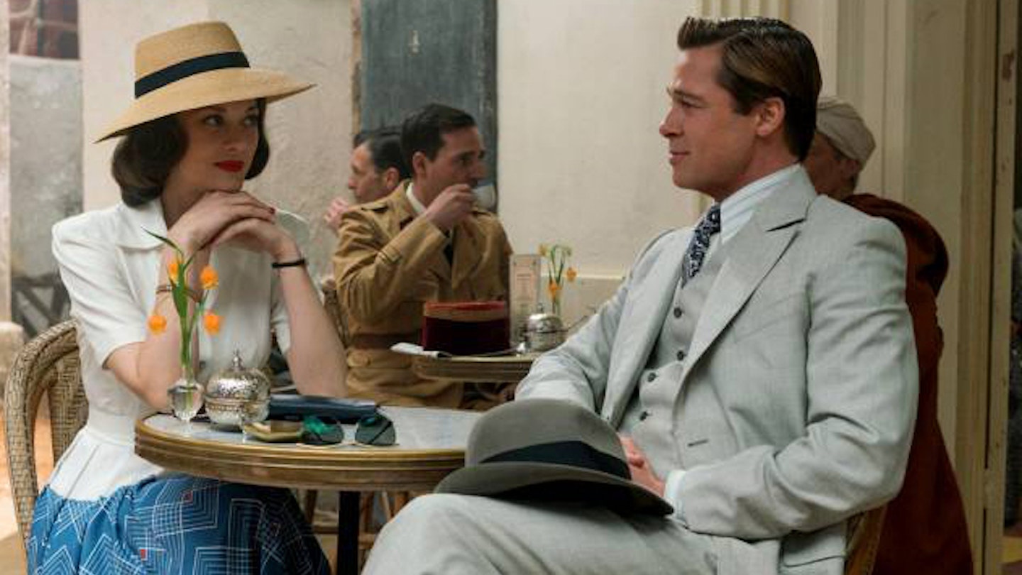Brad Pitt and Marion Cotillard in Allied