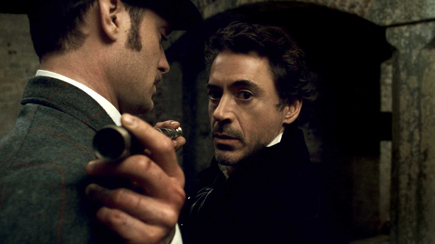 Robert Downey Jr. and Jude Law in Sherlock Holmes