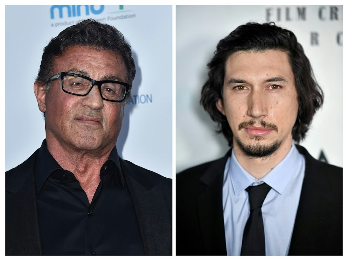 Sylvester Stallone and Adam Driver