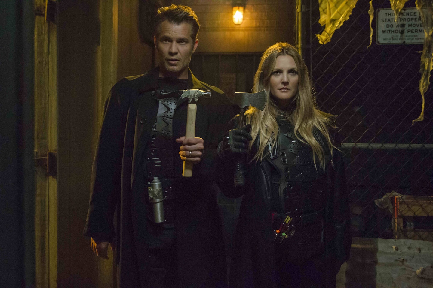 Timothy Olyphant and Drew Barrymore in Santa Clarita Diet