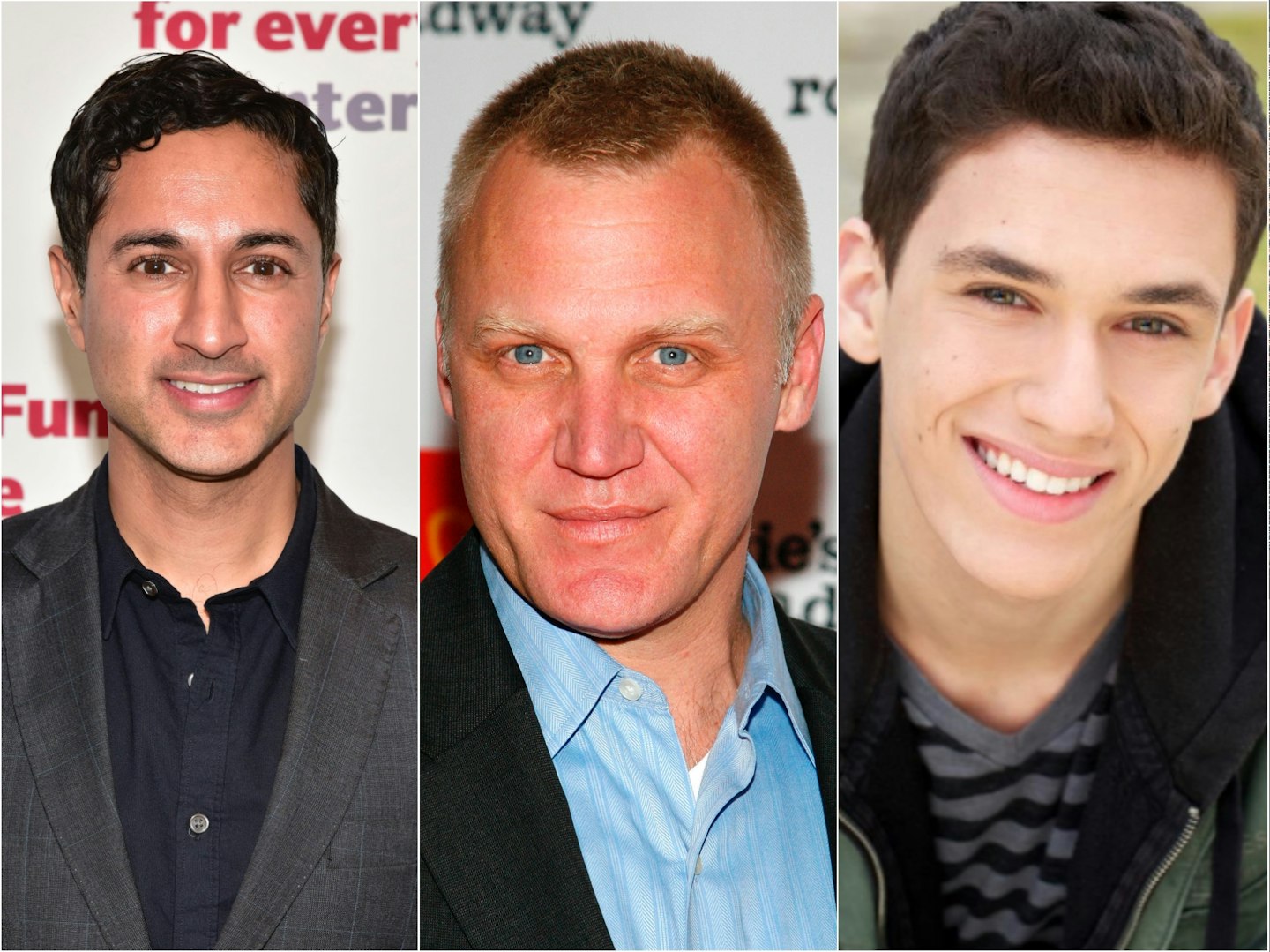 Maulik Pancholy, Terry Serpico and Sam Vartholomeos 