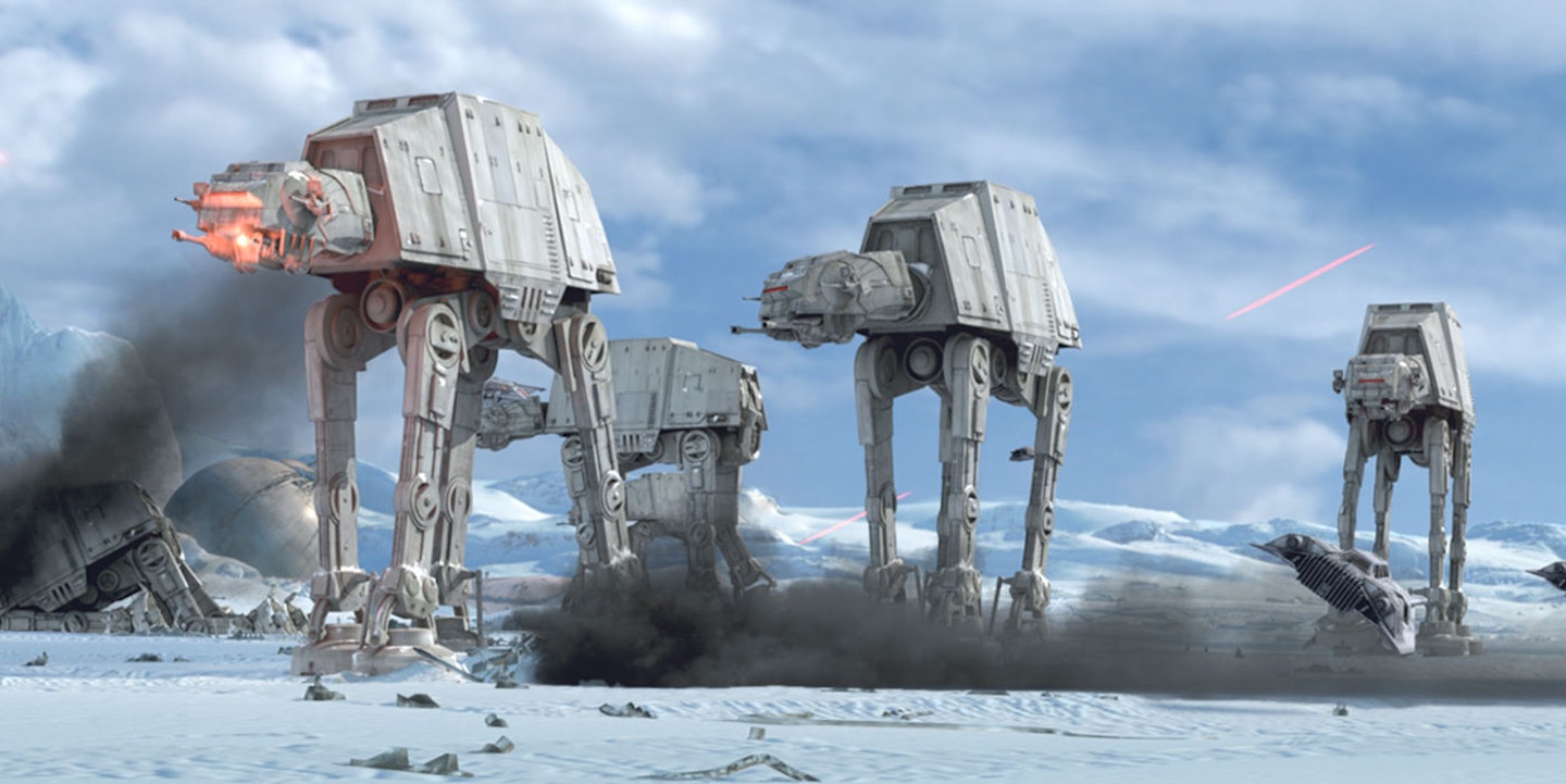 AT-AT Walkers in Empire Strikes Back