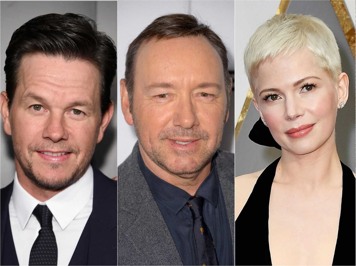 Mark Wahlberg, Kevin Spacey and Michelle Williams