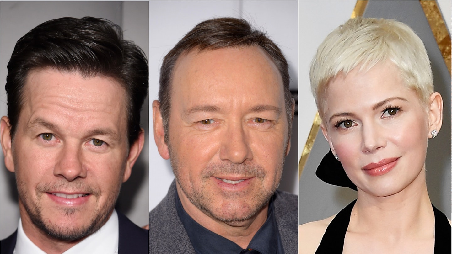 Mark Wahlberg, Kevin Spacey and Michelle Williams