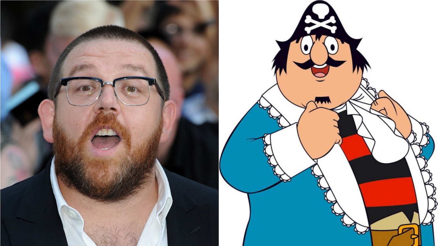 Nick Frost and Captain Pugwash