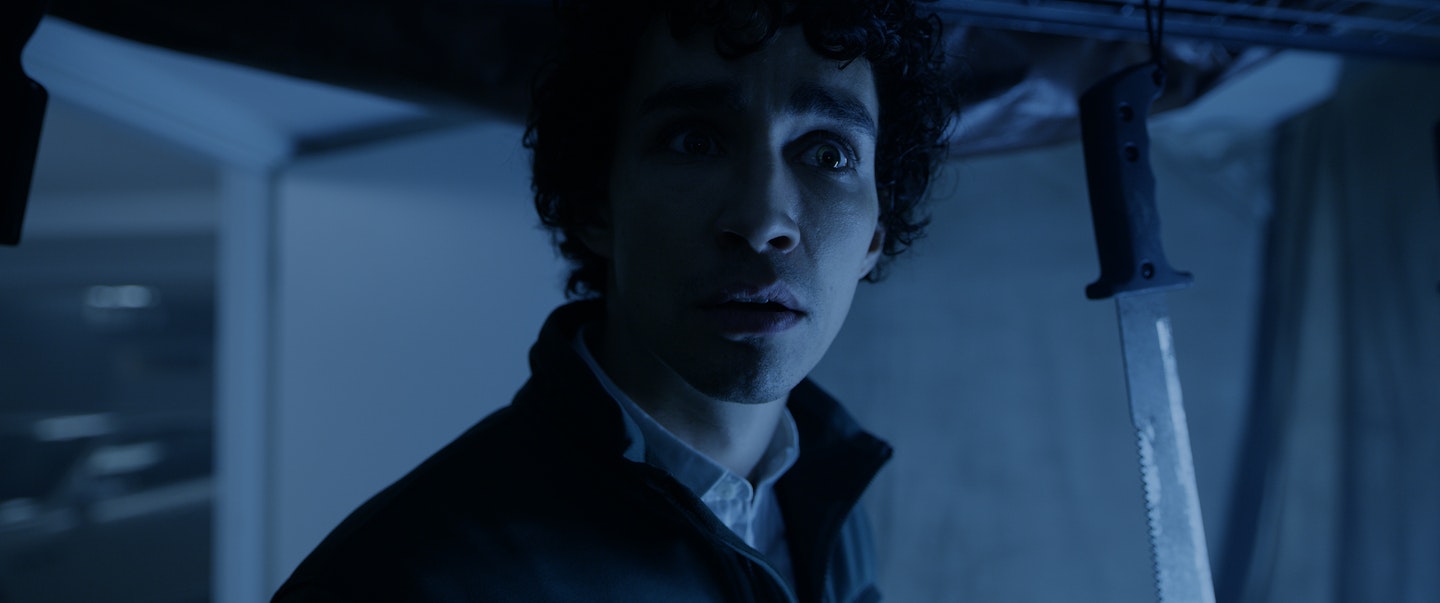 David Tennant and Robert Sheehan in Bad Samaritan