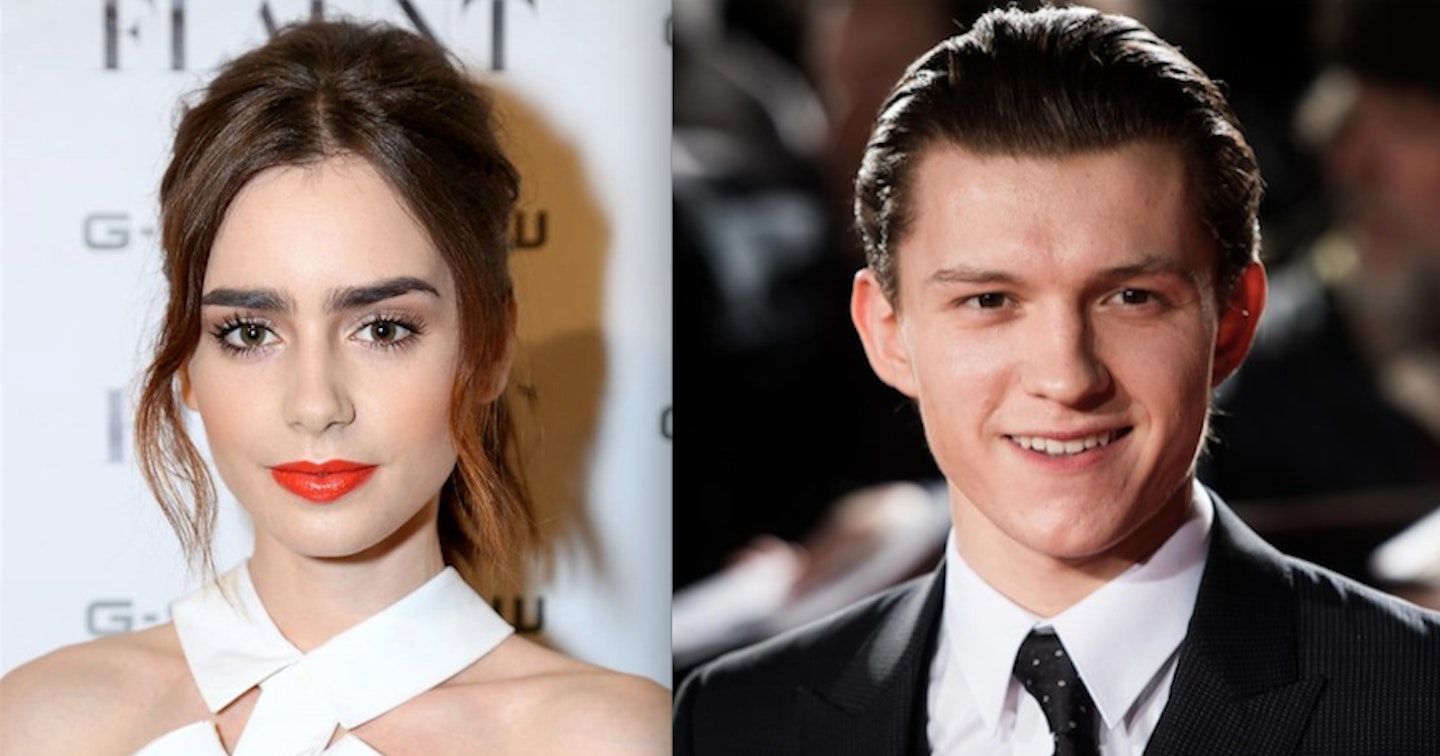 lily collins tom holland