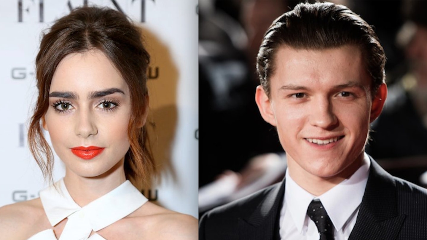 lily collins tom holland