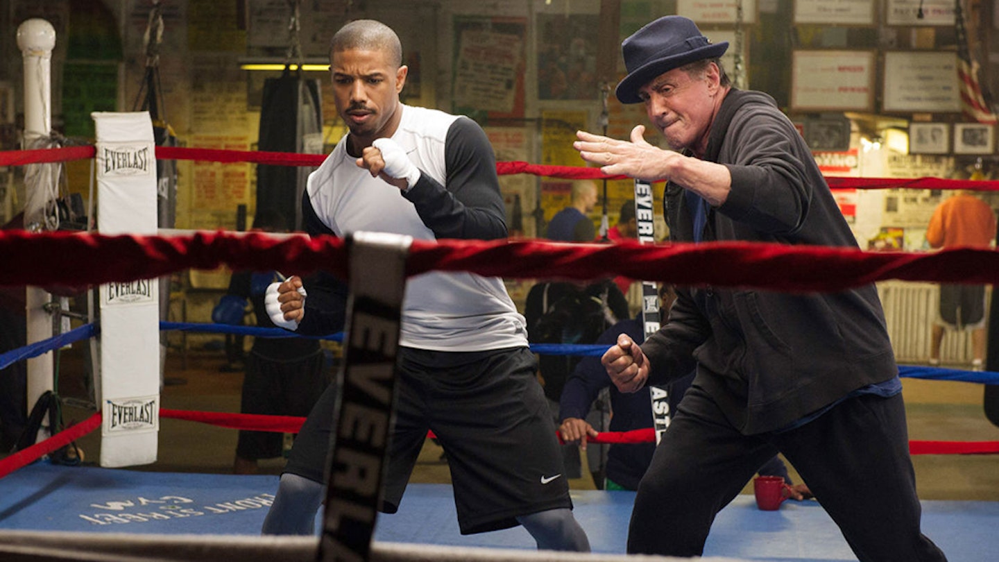 Michael B. Jordan and Sylvester Stallone in Creed