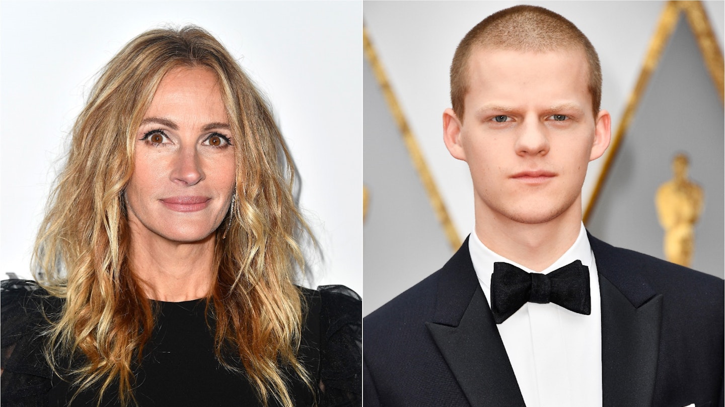 Julia Roberts and Lucas Hedges