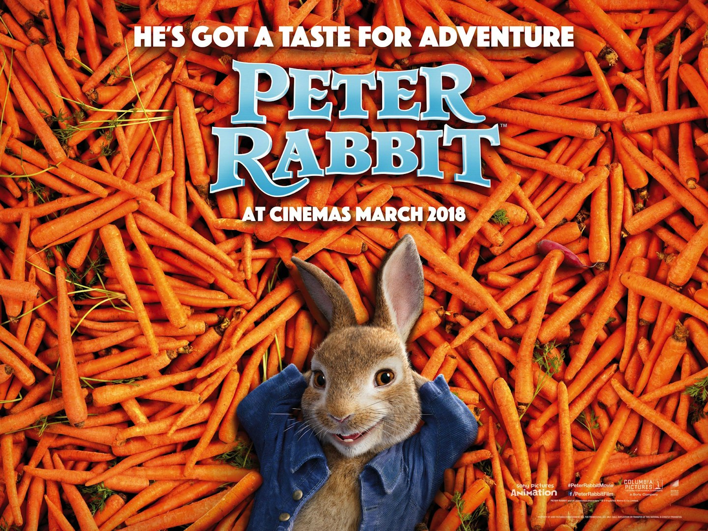 Peter Rabbit UK quad poster