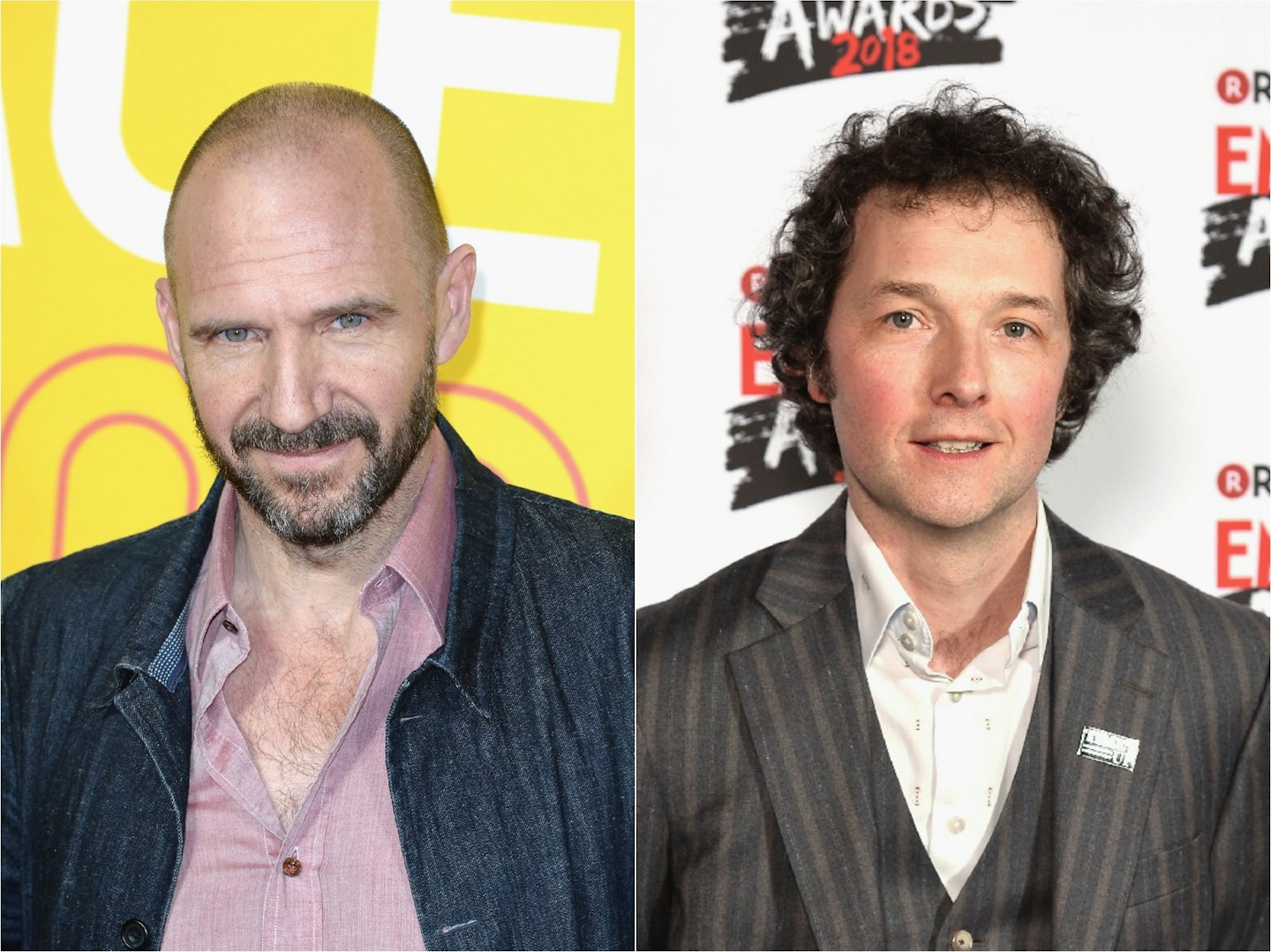 Ralph Fiennes and Chris Addison