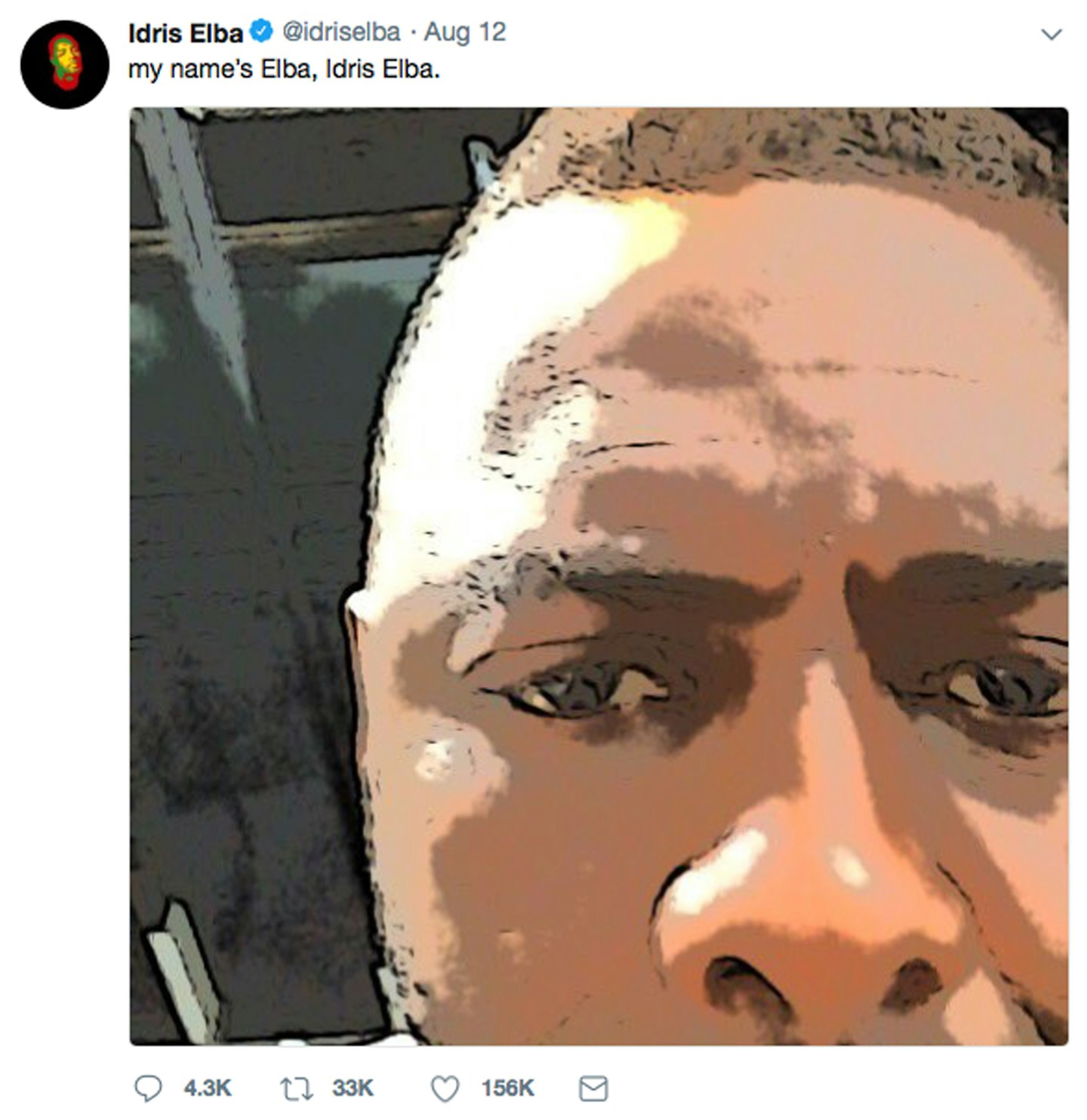 Idris Elba – Bond tweet