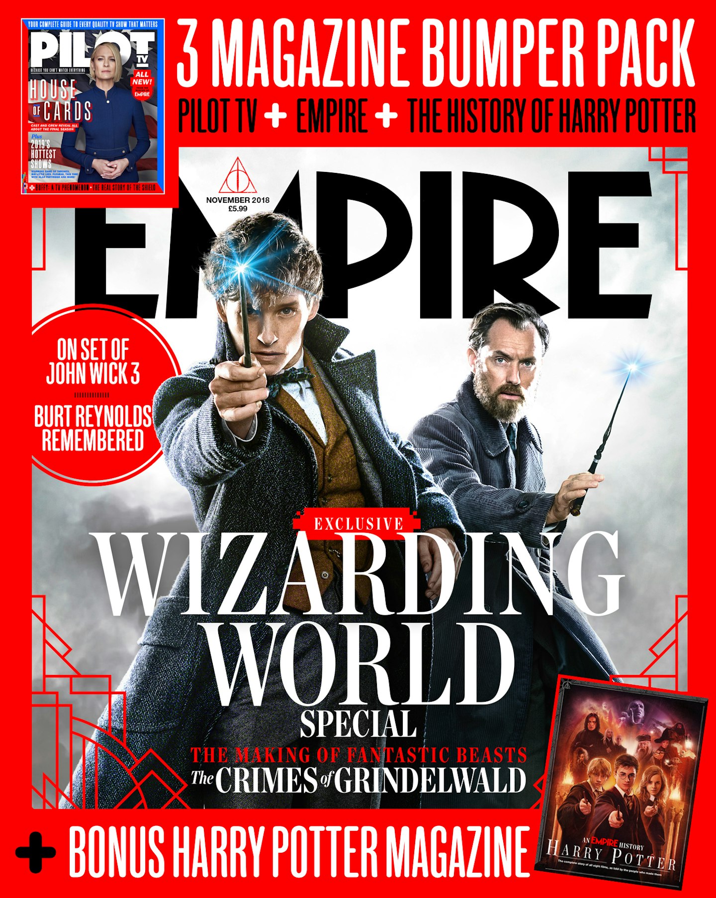Empire - November 2018 cover – Fantastic Beasts The Crimes of Grindelwald