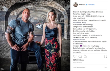 Dwayne Johnson Shares The First Image Of Vanessa Kirby In Hobbs And Shaw |  Movies | Empire