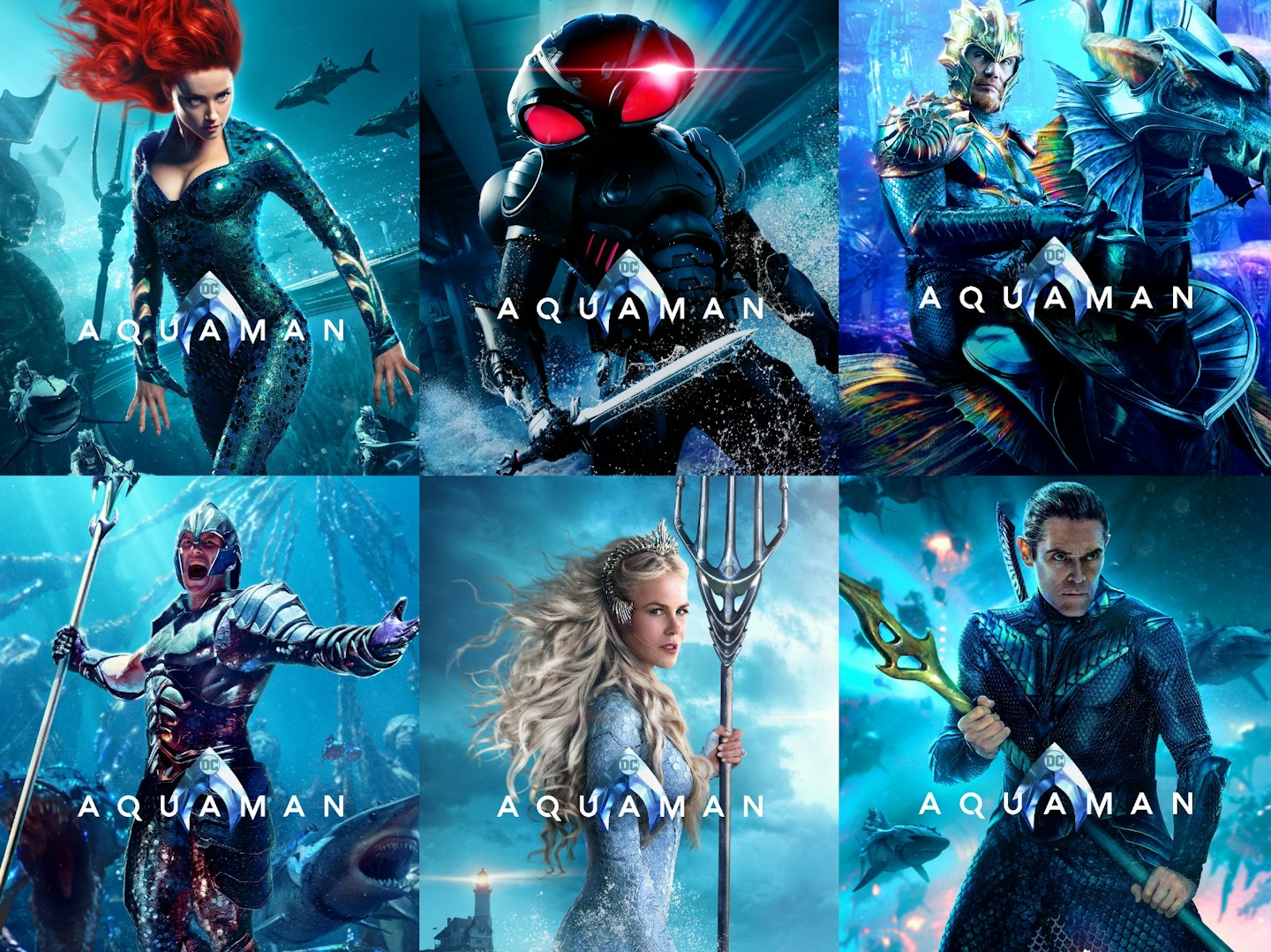 Aquaman character posters