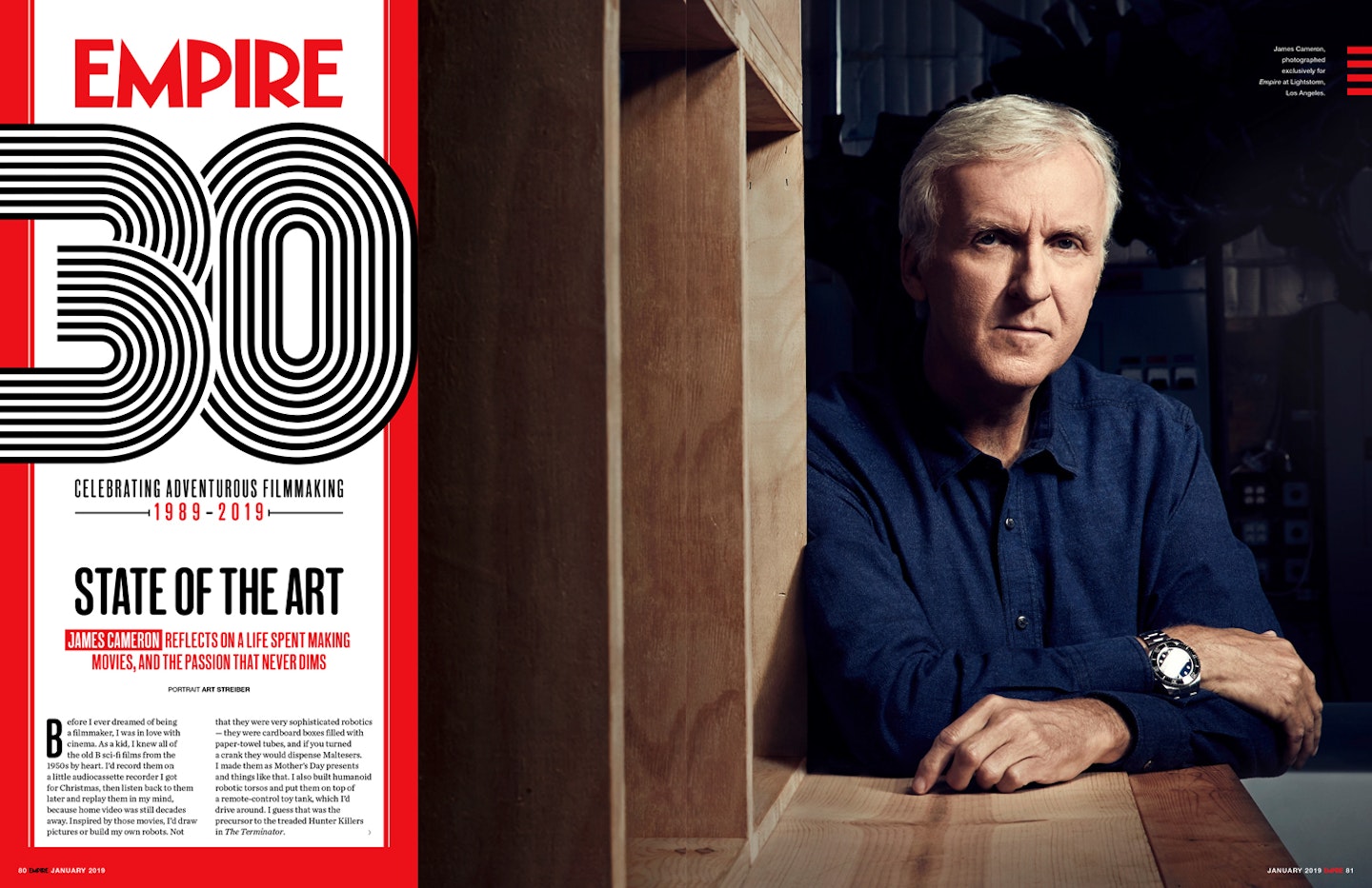 Empire – James Cameron – January 2019