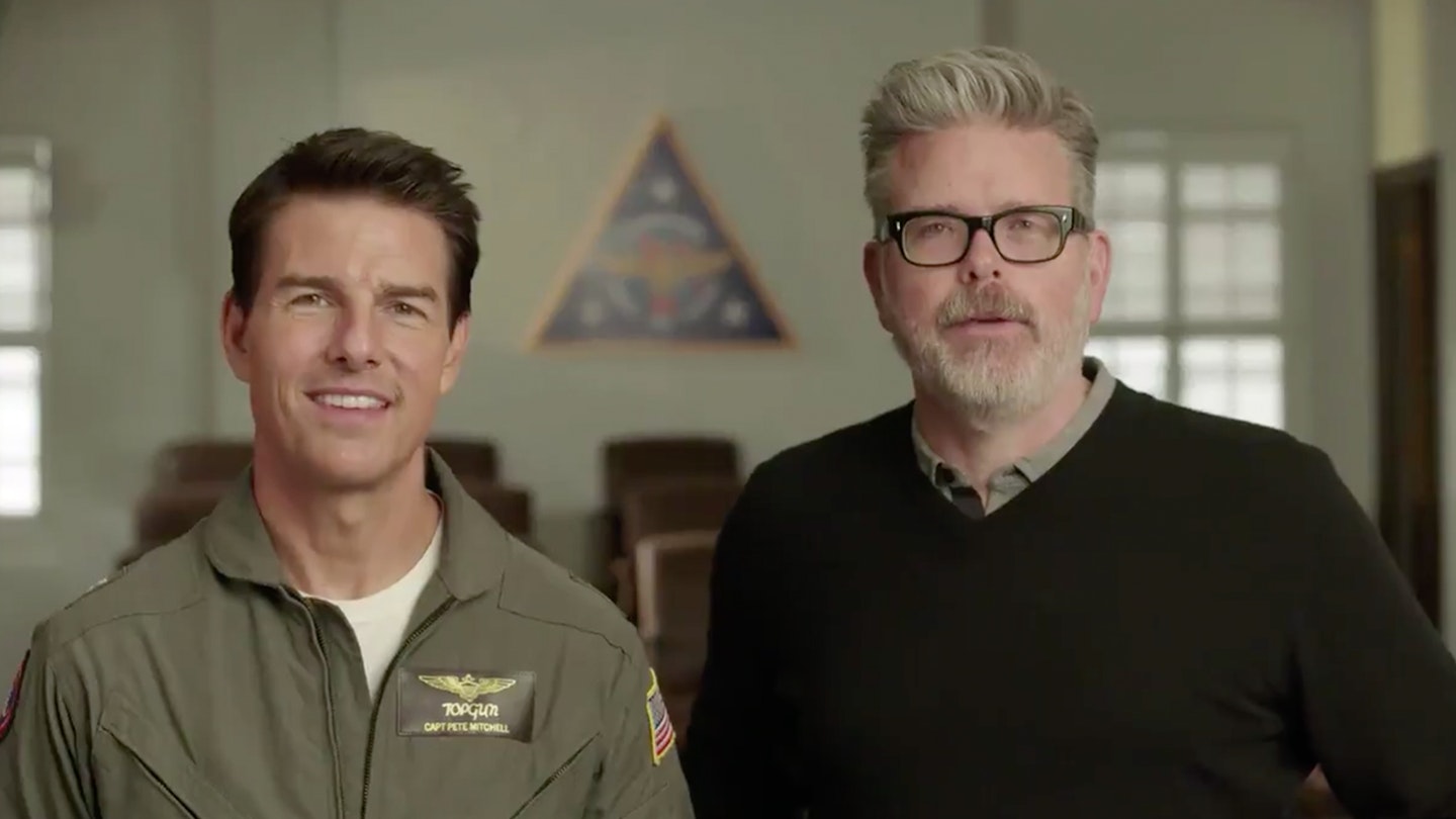 Tom Cruise and Christopher McQuarrie – Top Gun Maverick set
