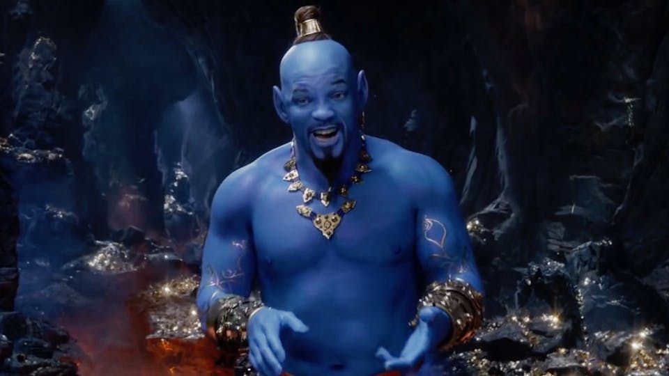 Aladdin Teaser Reveals Will Smith S Blue Genie Movies Empire