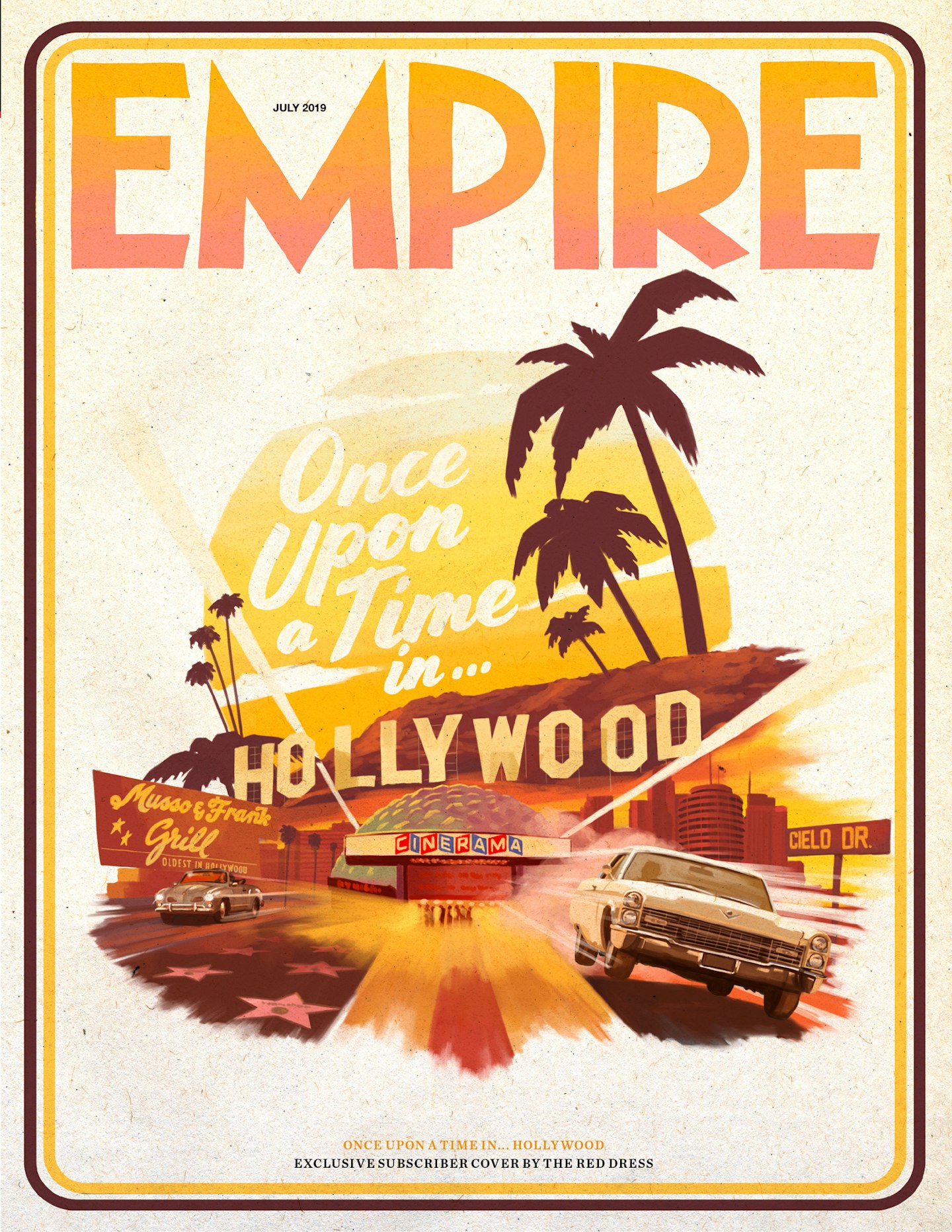 Empire - July 2019 - Once Upon A Time In Hollywood subscriber cover 