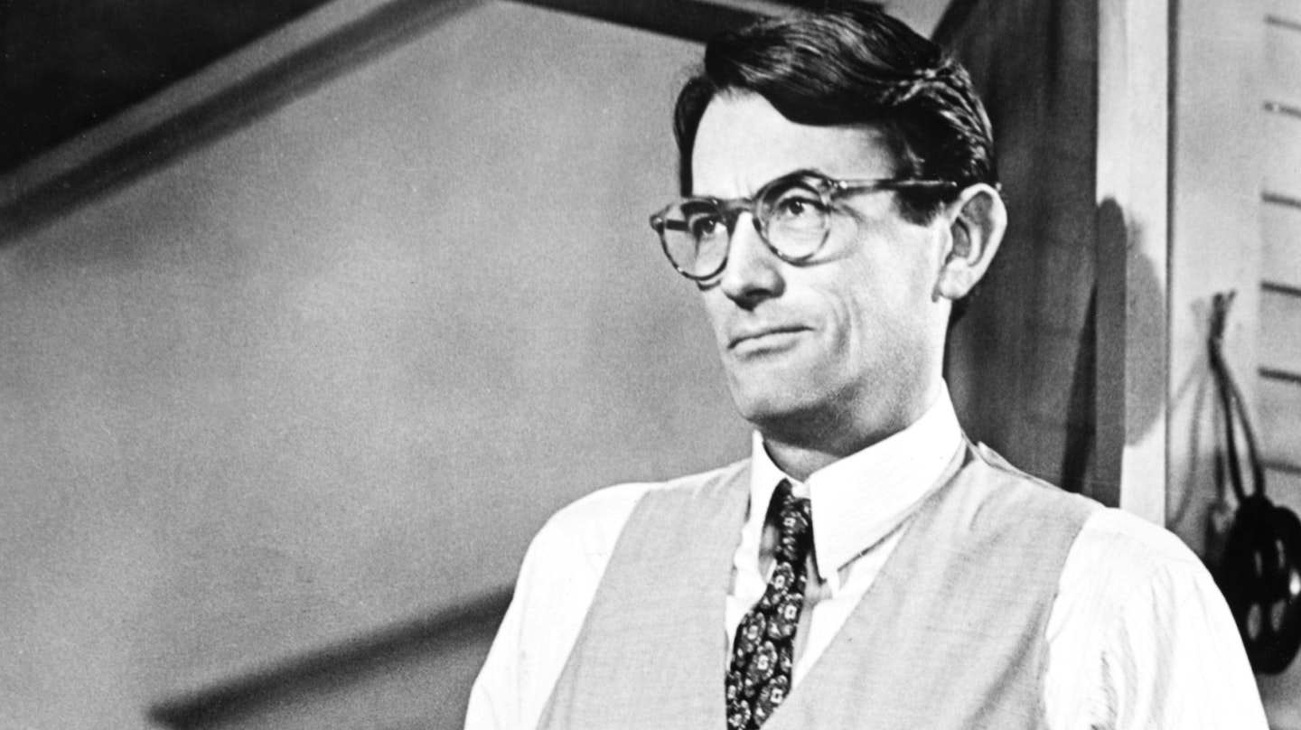 Gregory Peck as Atticus Finch in To Kill a Mockingbird