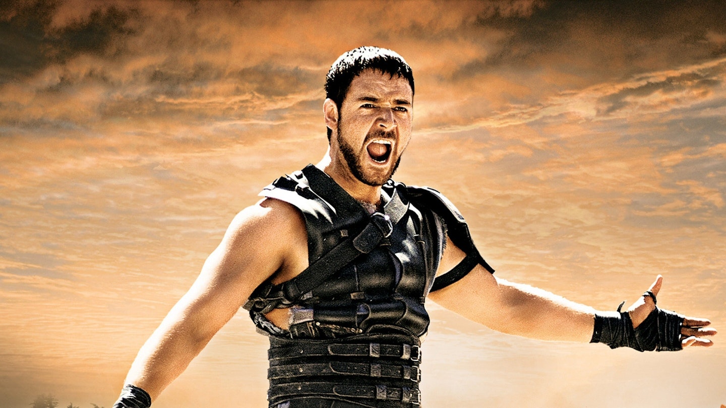 Russell Crowe as Maximus Decimus Meridius in Gladiator