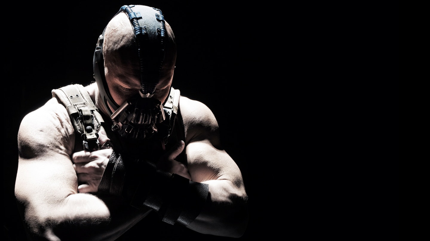 Tom Hardy as Bane in The Dark Knight Rises