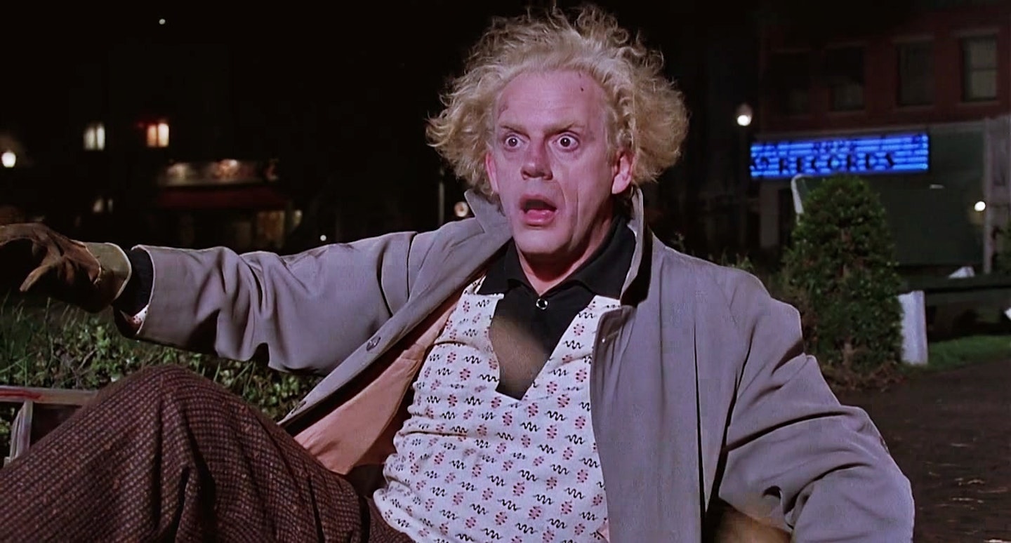 Christopher Lloyd as Doc Brown in Back to the Future