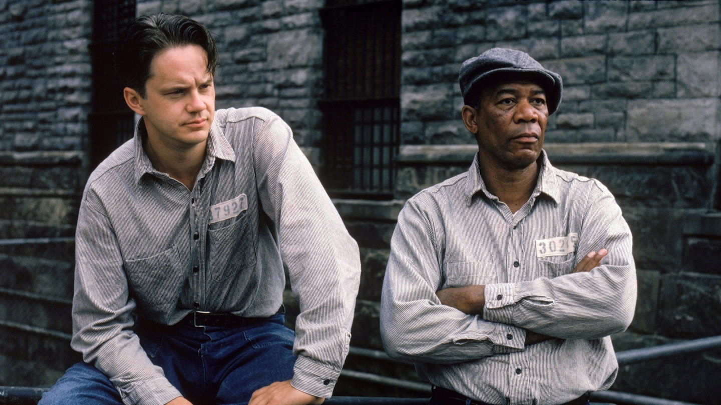Tim Robbins and Morgan Freeman in The Shawshank Redemption (1994)