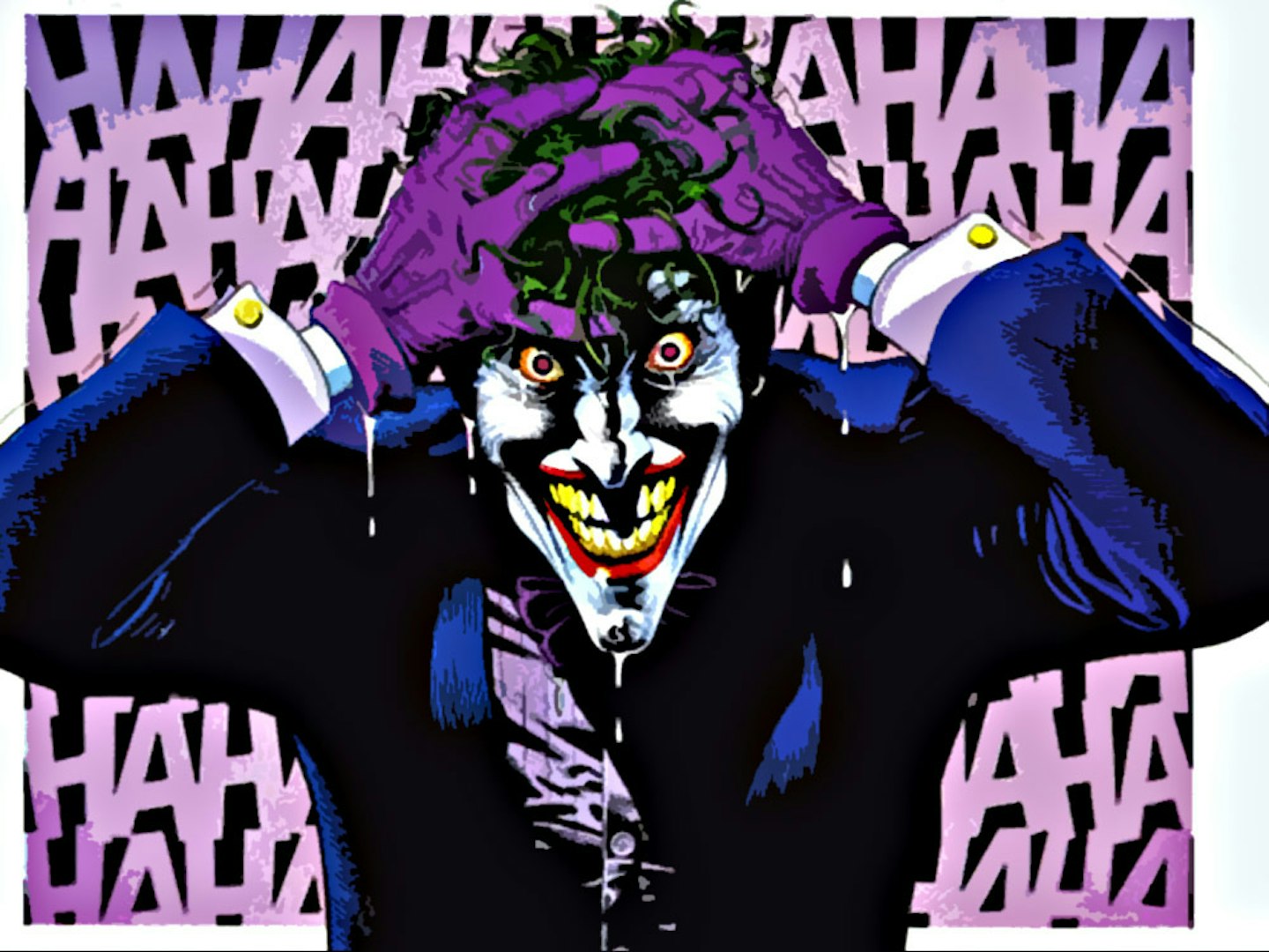 The Joker - Brian Bolland illustration in Alan Moore's The Killing Joke