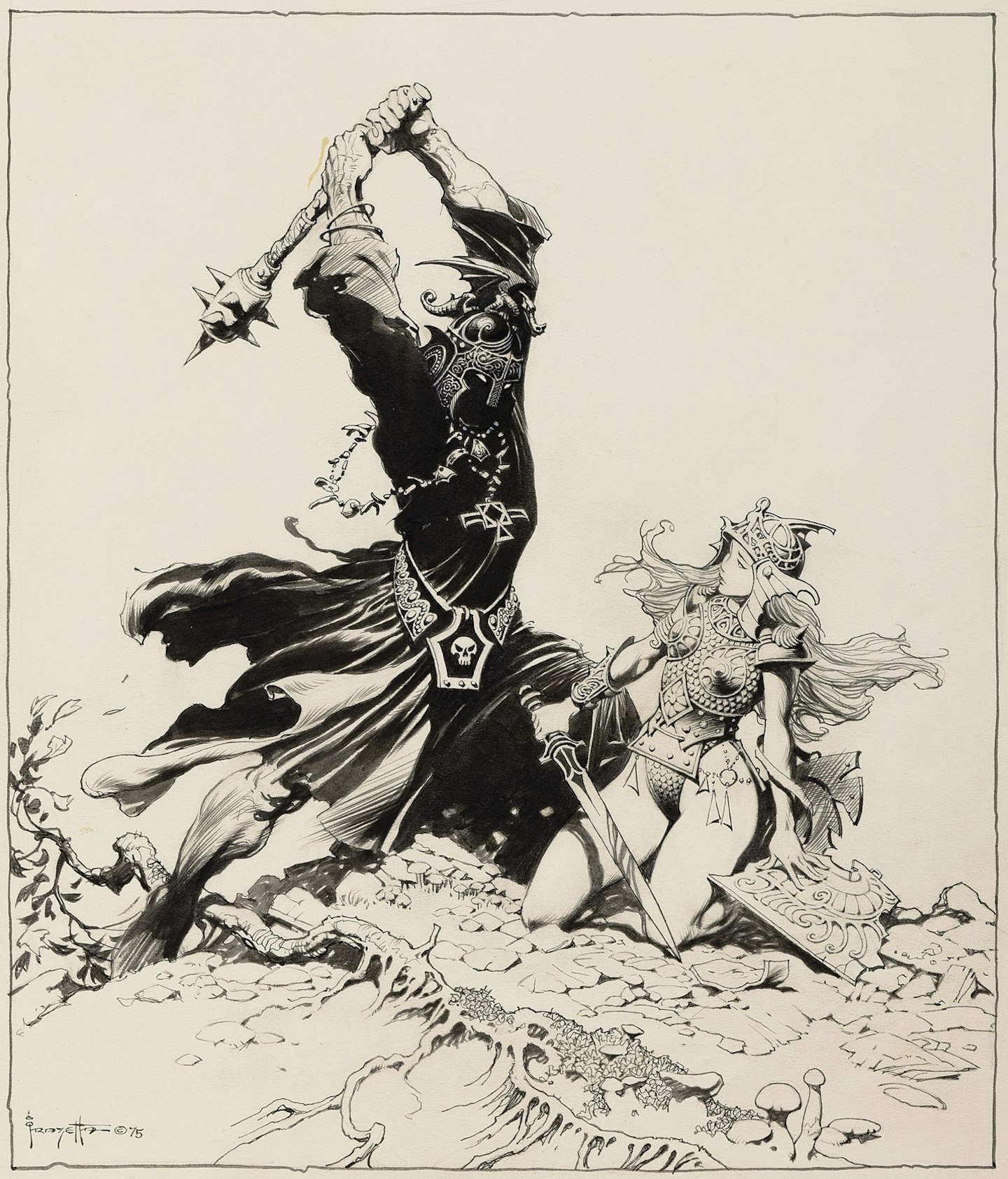 Lord of the Rings Nazrul by Frank Frazetta