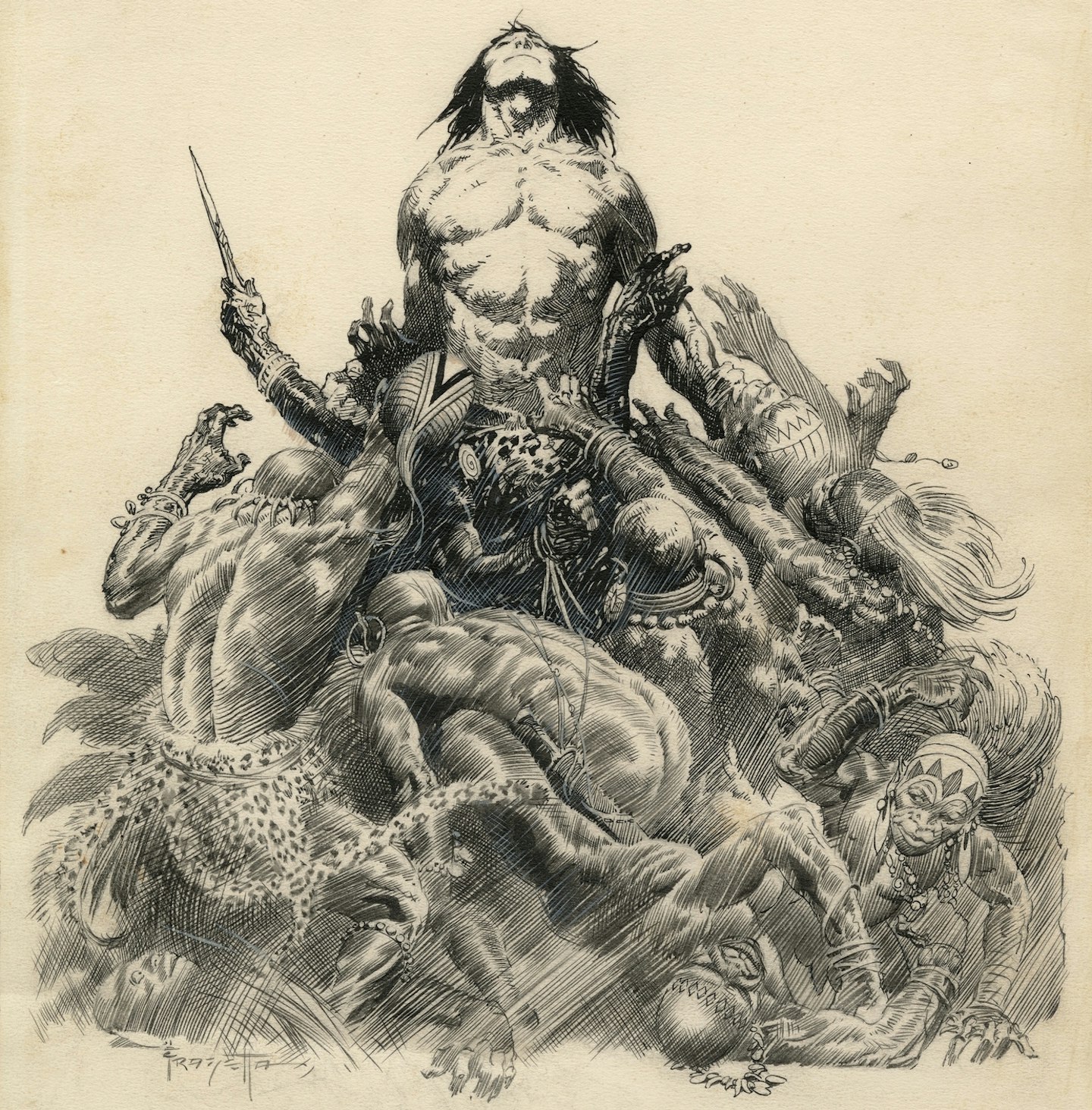 Tarzan Savage Jungle by Frank Frazetta