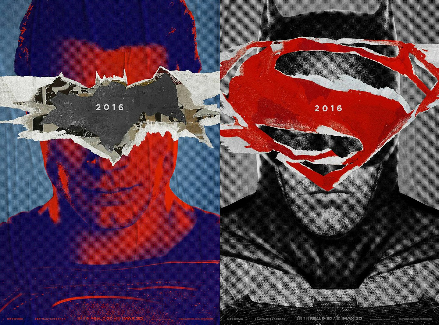 Batman V Superman first posters