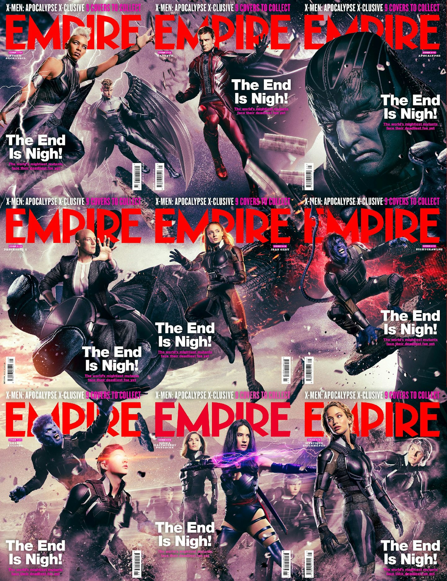 Empire's complete X-Men: Apocalypse cover gallery