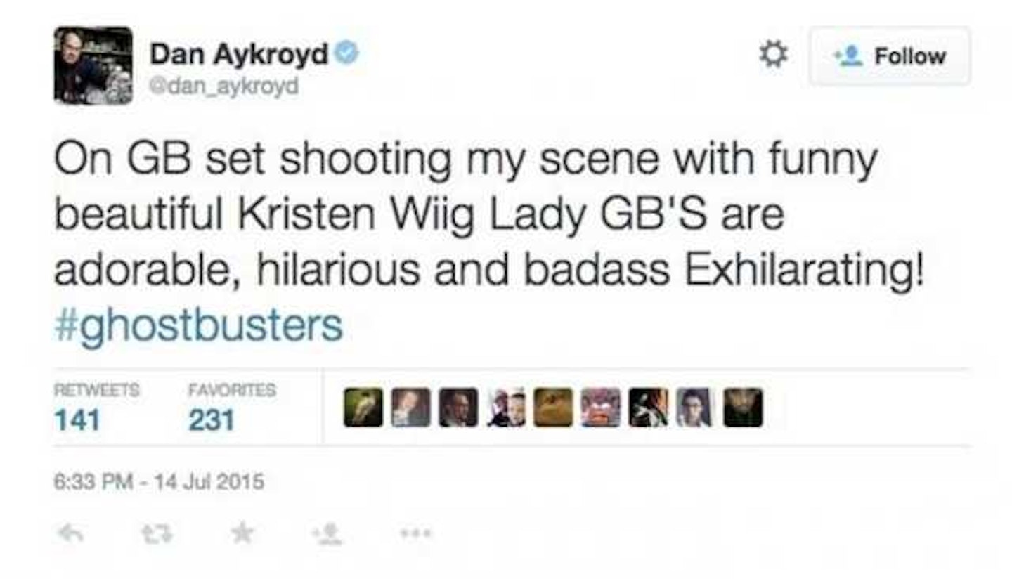 Dan Aykroyd tweets about his Ghostbusters cameo