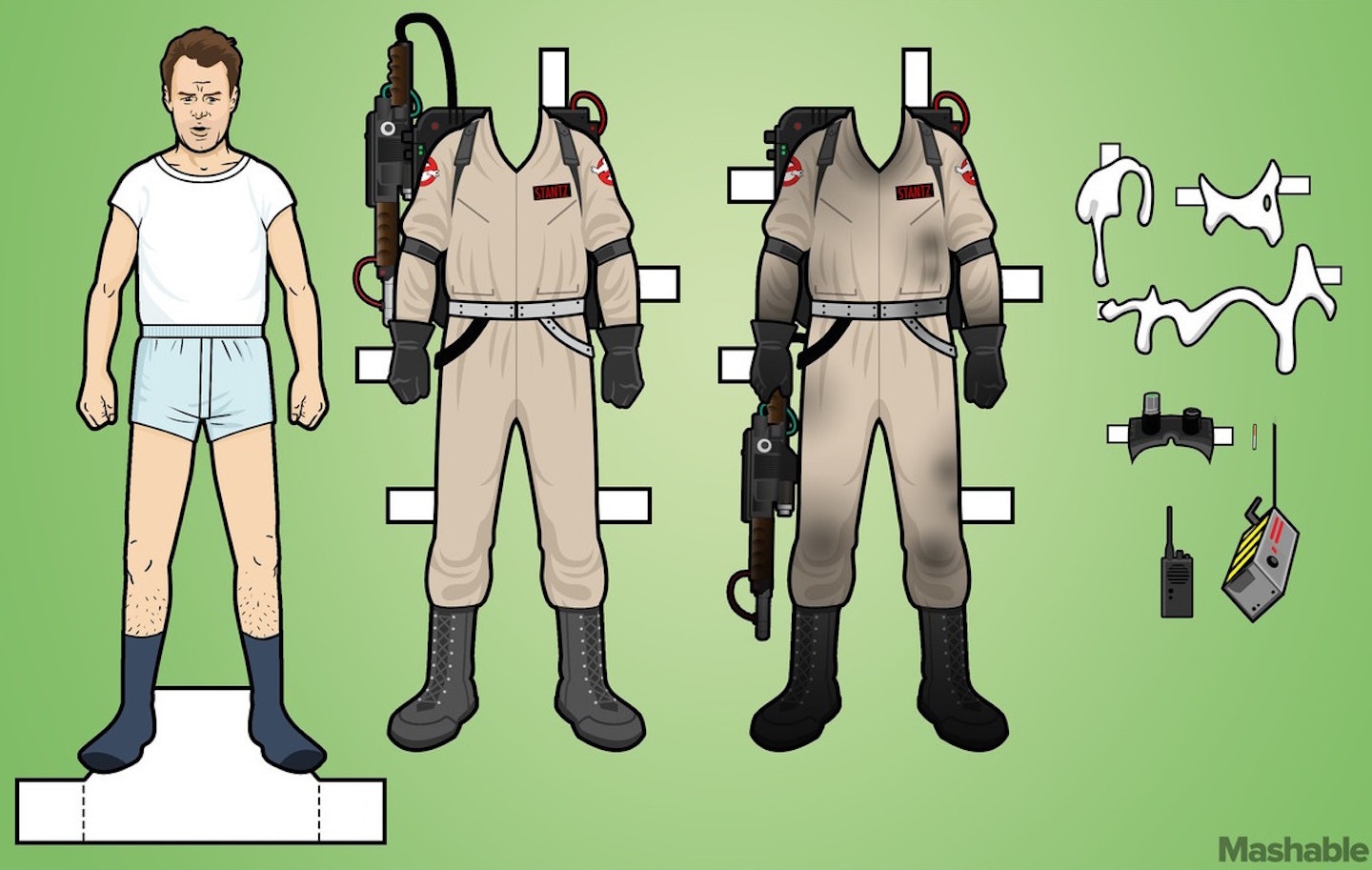 Ghostbusters paper doll - Ray