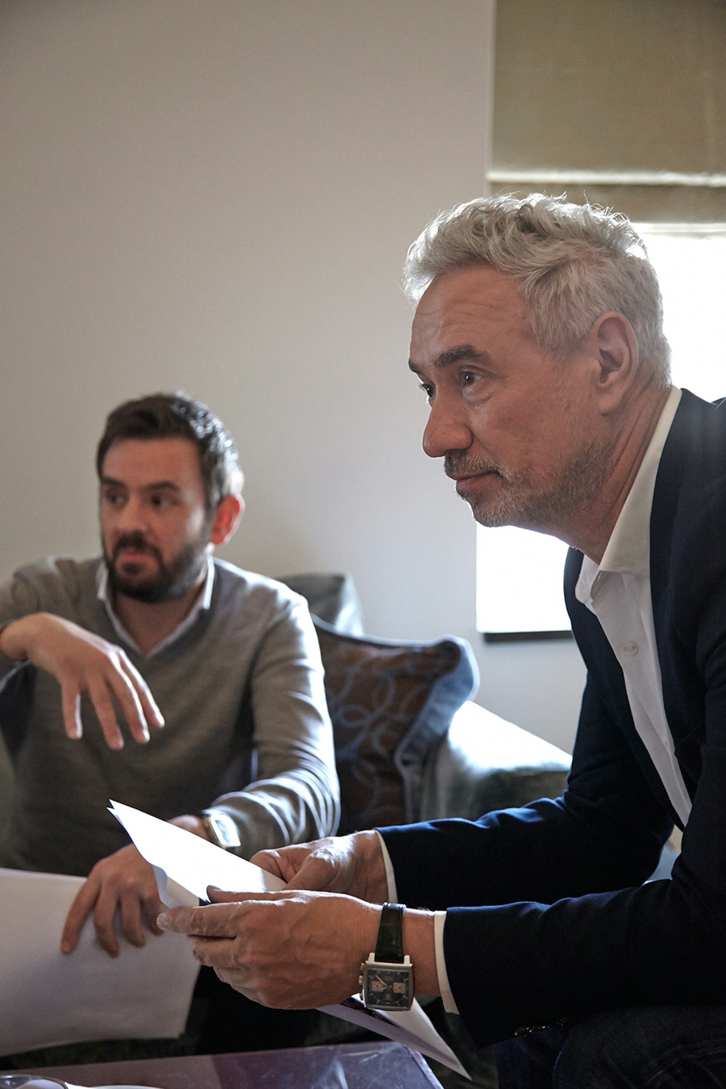 Roland Emmerich in Empire editorial meeting