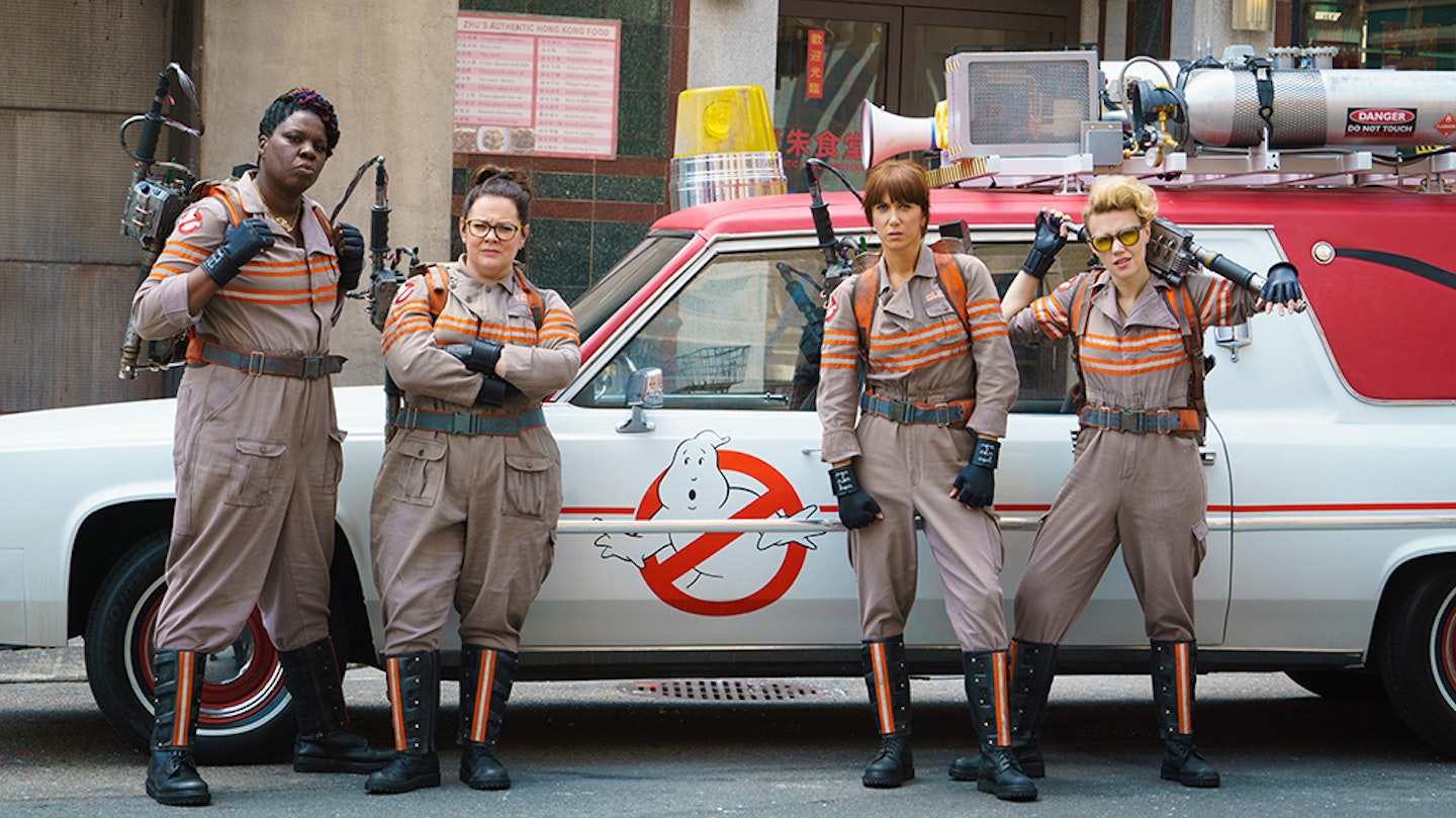 The Ghostbusters and Ecto-1