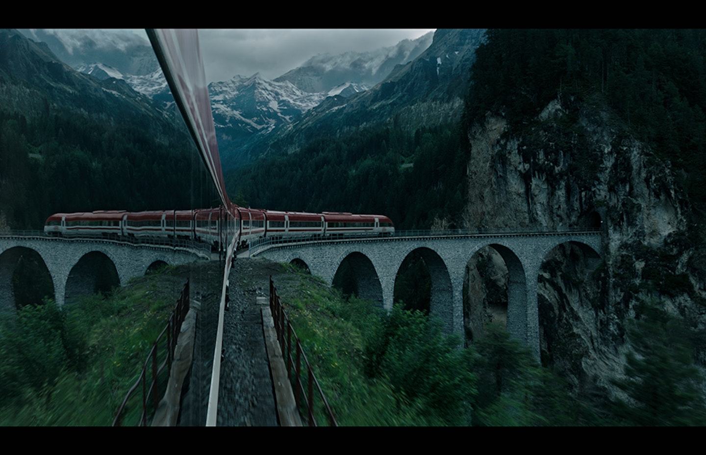 A Cure For Wellness's Alpine vista