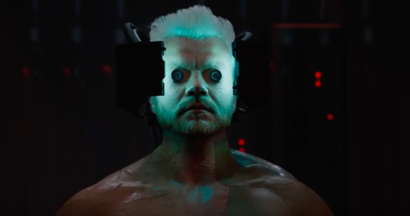 Pilou Asbaek as Batou in Ghost In The Shell