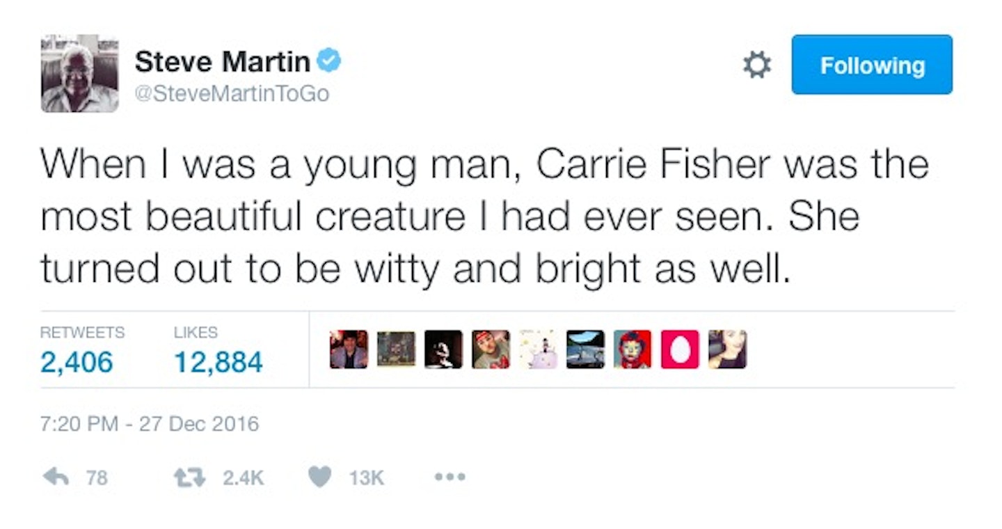 Tributes to Carrie Fisher